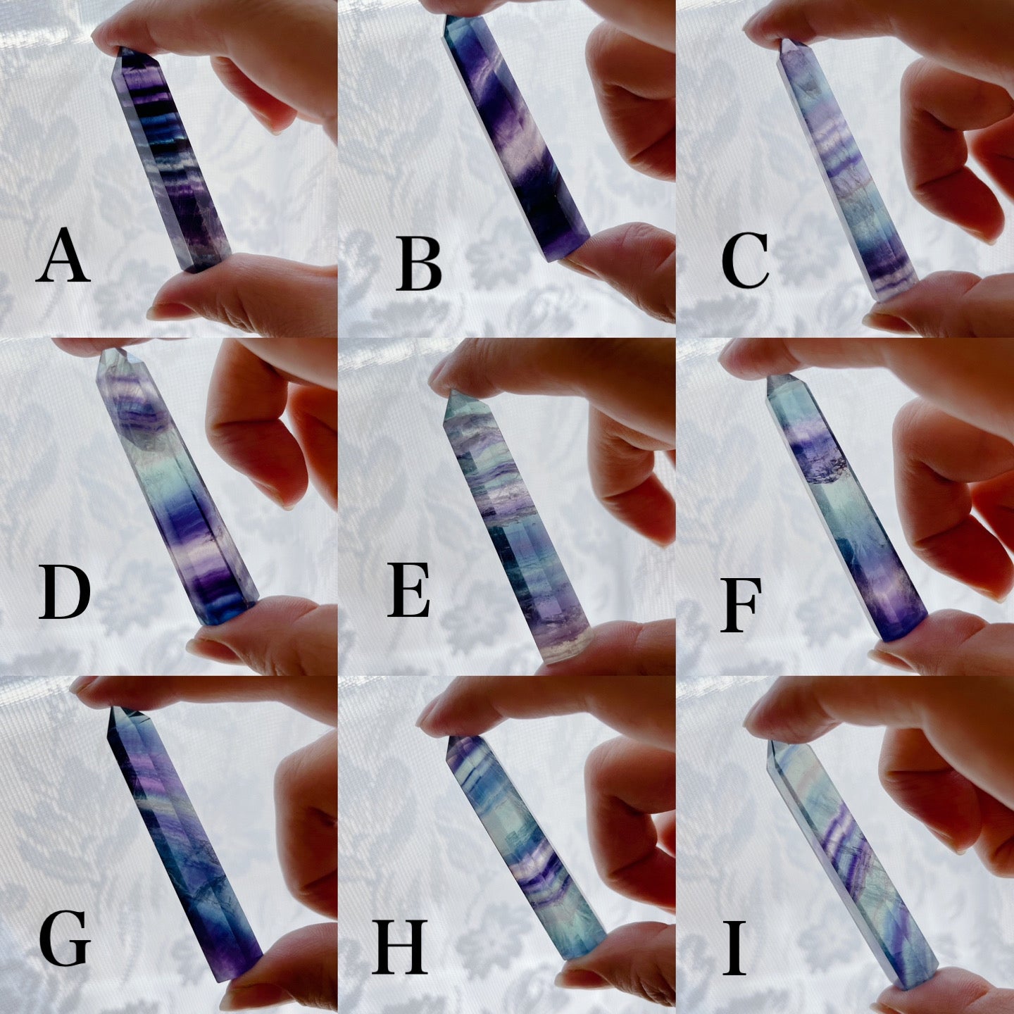 10/4出品分Fluorite point【FO009A~I】