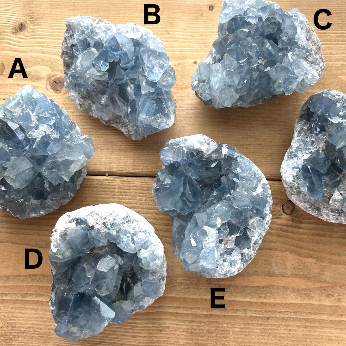 Celestite cluster①【ST001A】【ST001B】【ST001C】【ST001D】【ST001E】【ST001F】