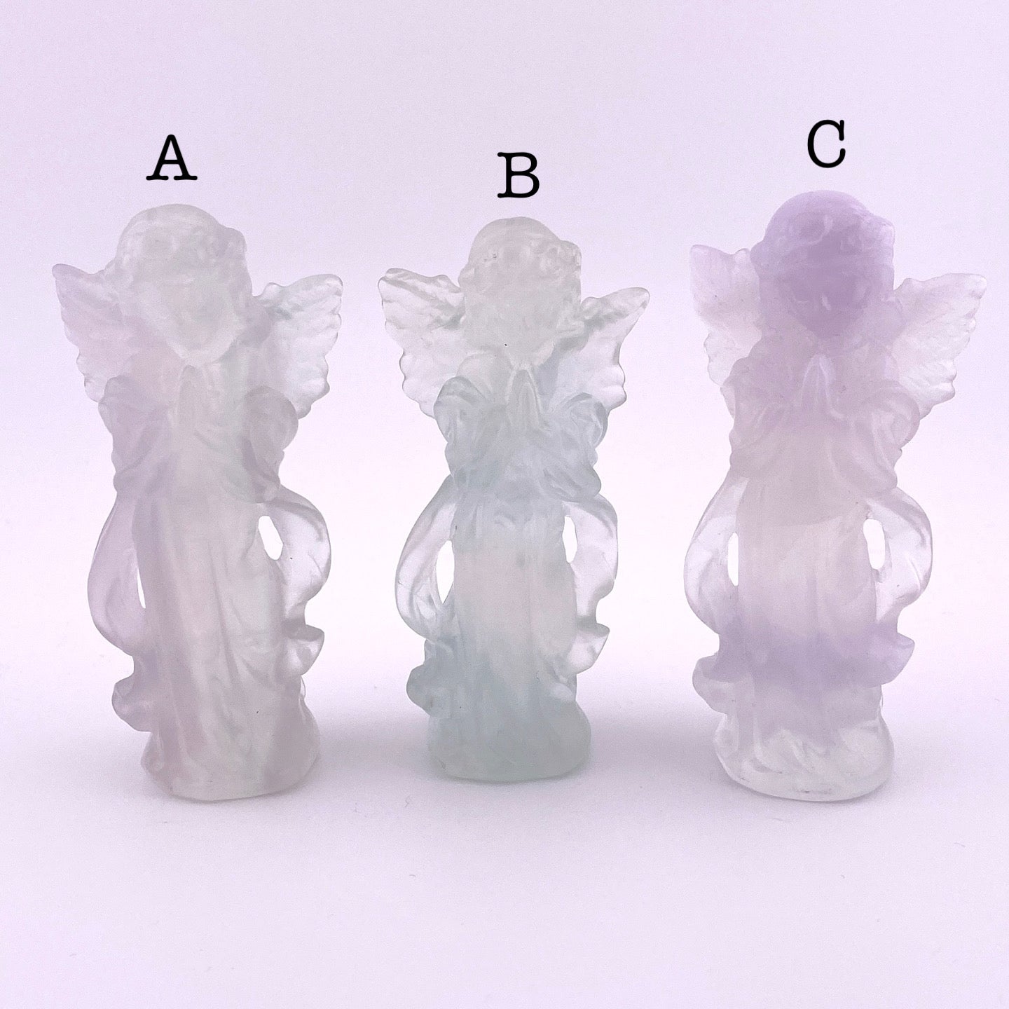 Fluorite angel SMALL ②【FO002A】【FO002B】【FO002C】