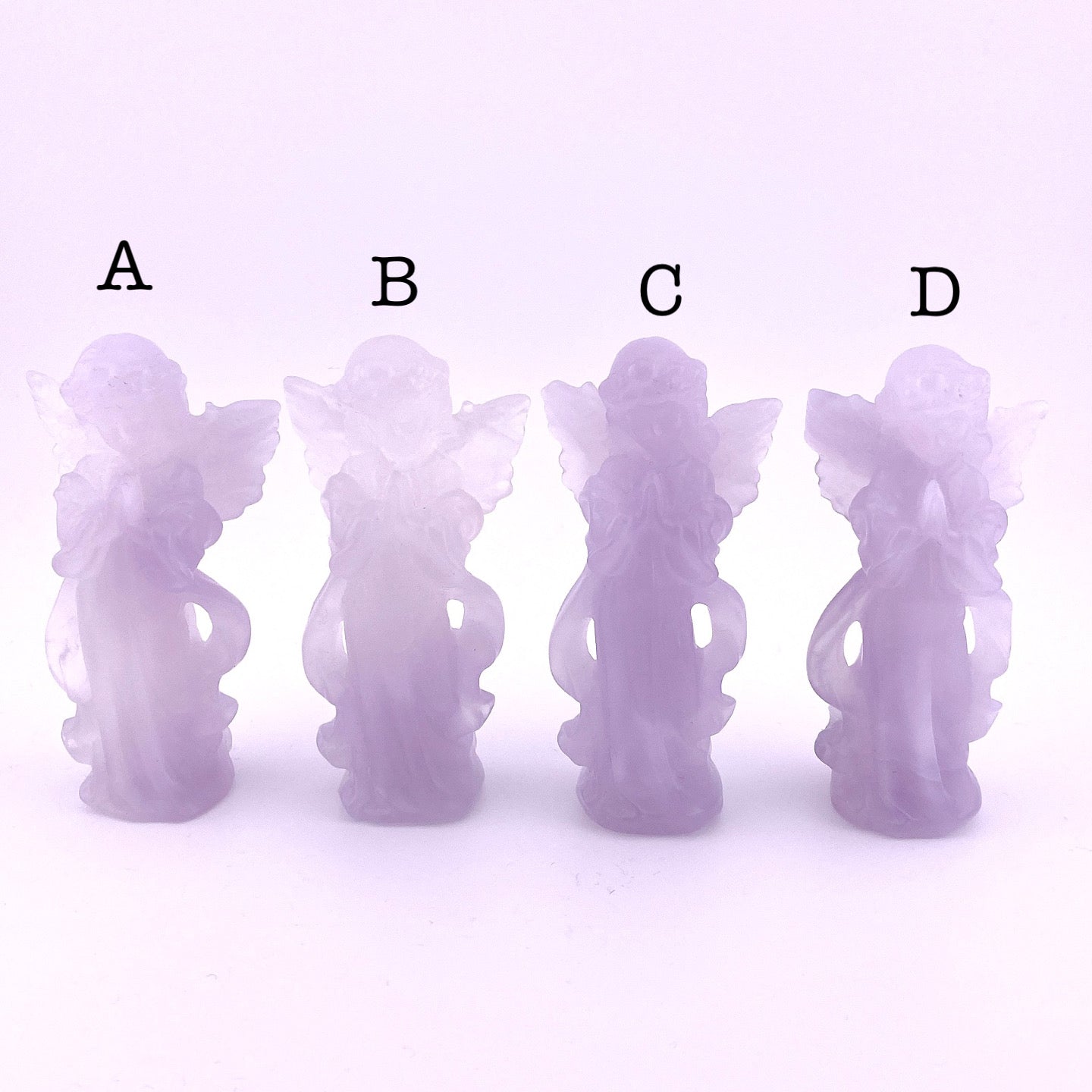 Fluorite angel SMALL ③【FO003A】【FO003B】【FO003C】【FO003D】