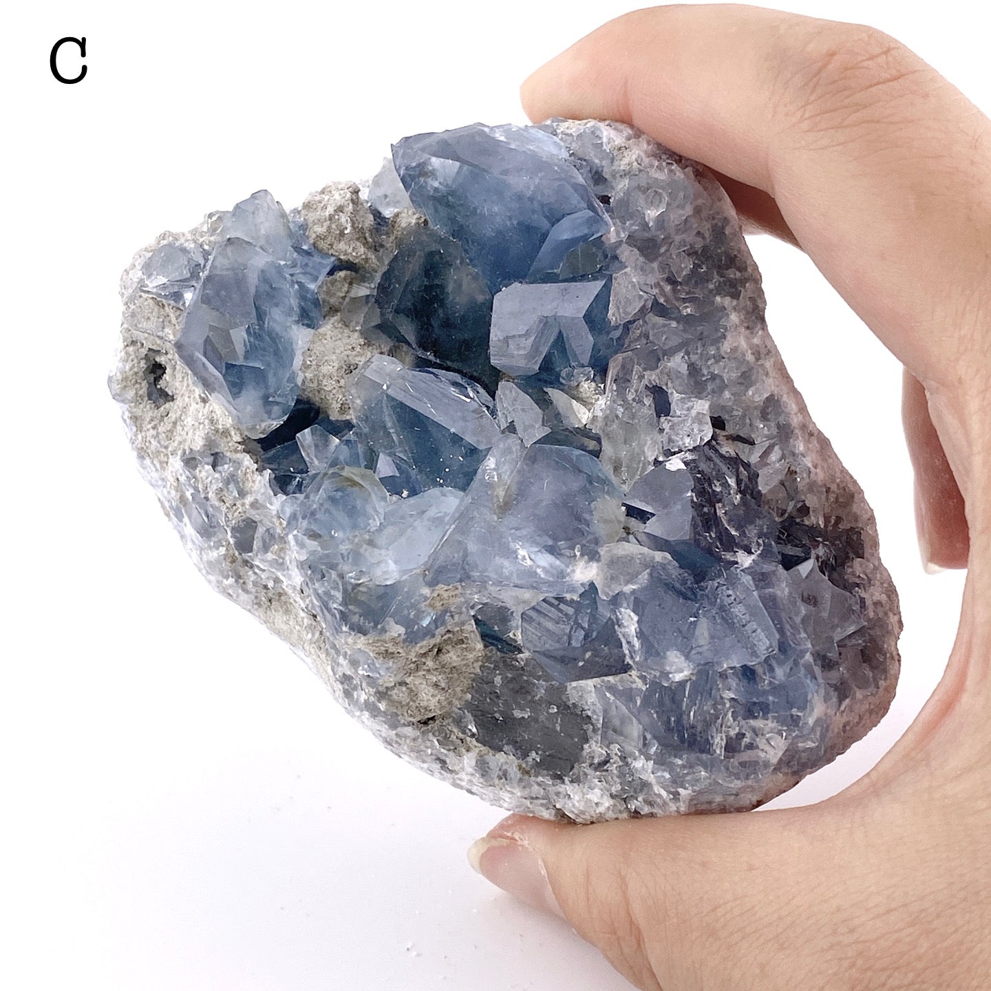 Celestite cluster①【ST001A】【ST001B】【ST001C】【ST001D】【ST001E】【ST001F】