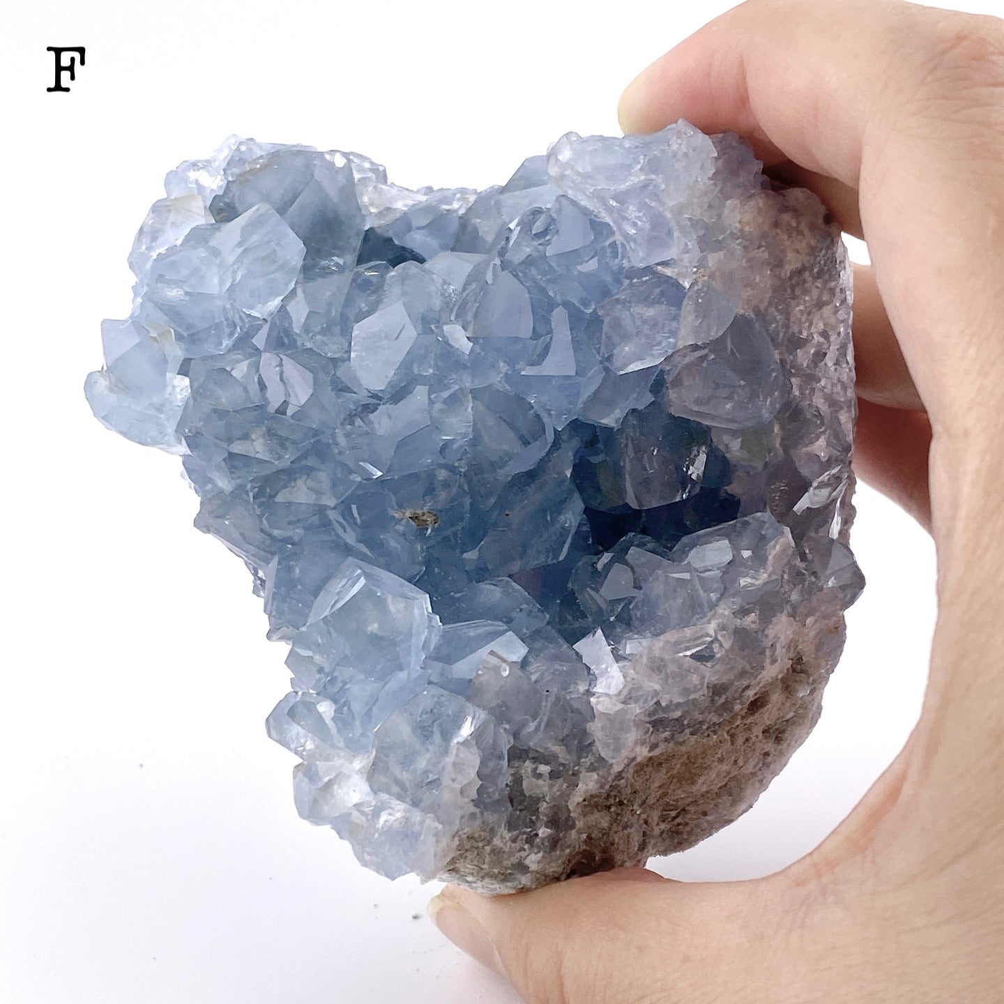 Celestite cluster①【ST001A】【ST001B】【ST001C】【ST001D】【ST001E】【ST001F】