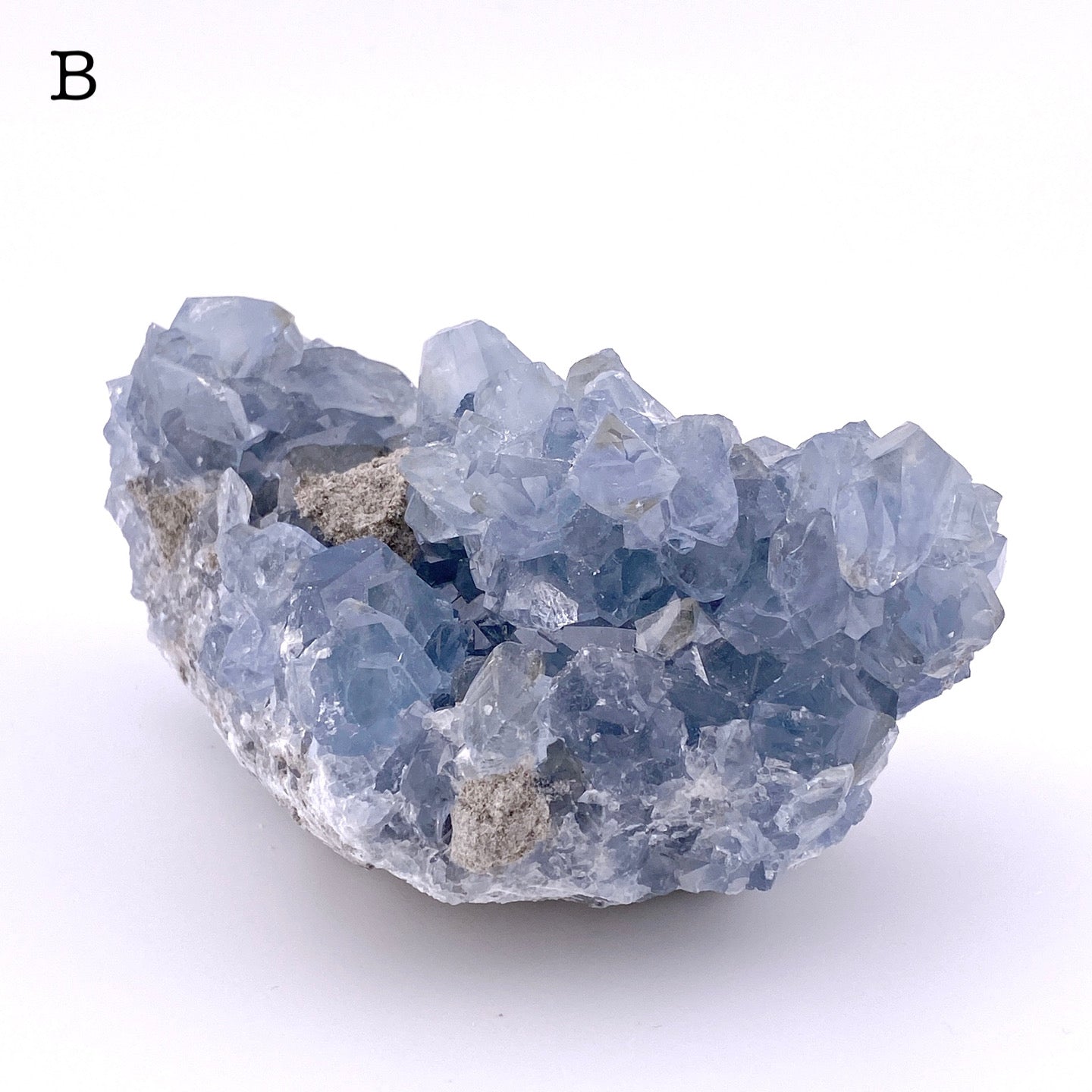Celestite cluster②【ST002A】【ST002B】【ST002C】【ST002D】
