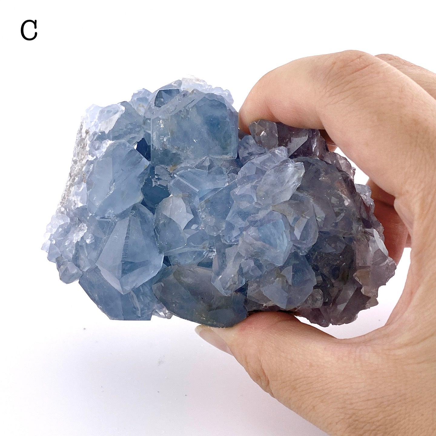 Celestite cluster②【ST002A】【ST002B】【ST002C】【ST002D】