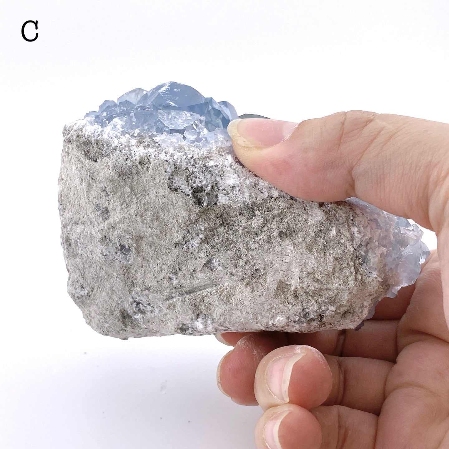 Celestite cluster②【ST002A】【ST002B】【ST002C】【ST002D】
