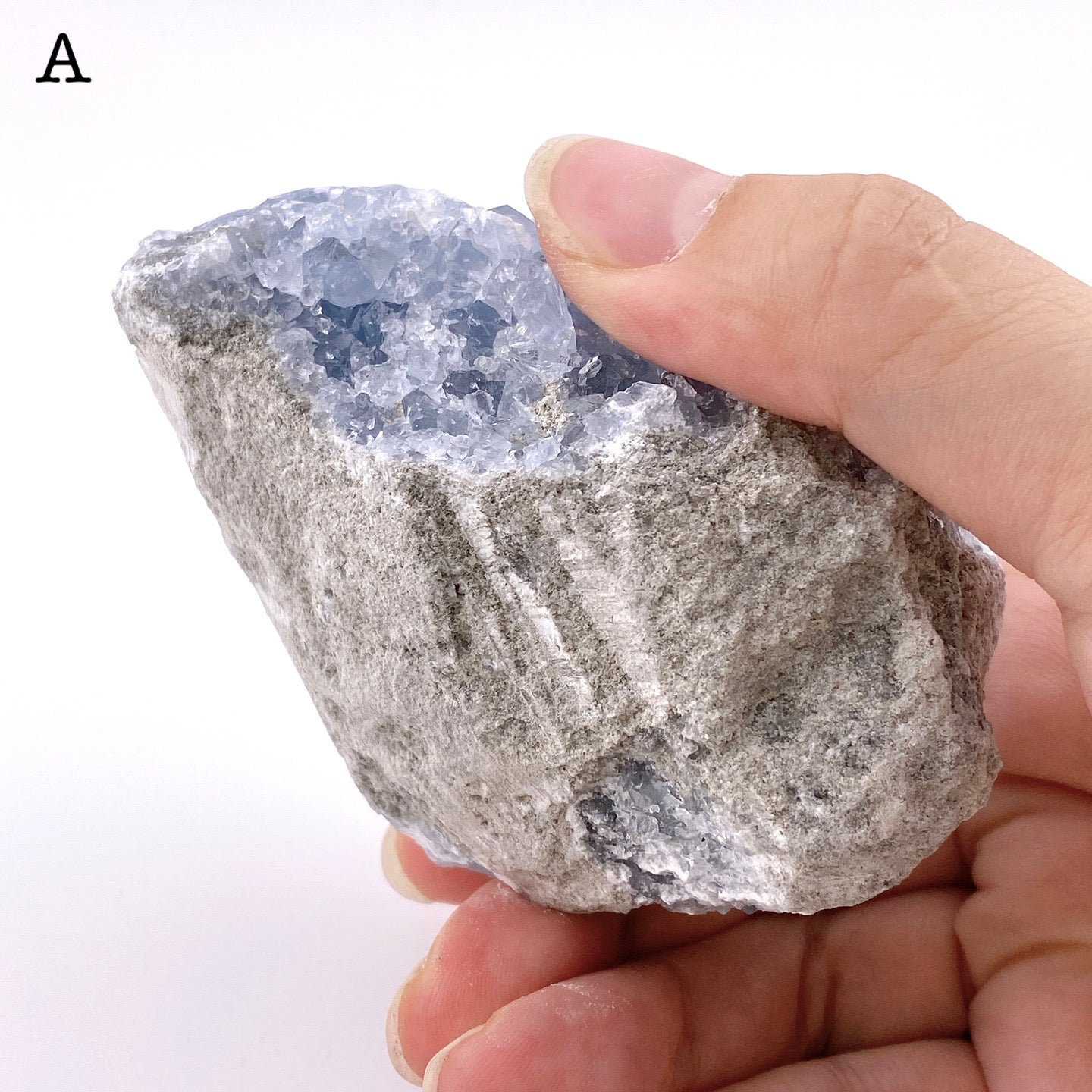 Celestite cluster③【ST003A】【ST003B】【ST003C】【ST003D】【ST003E】