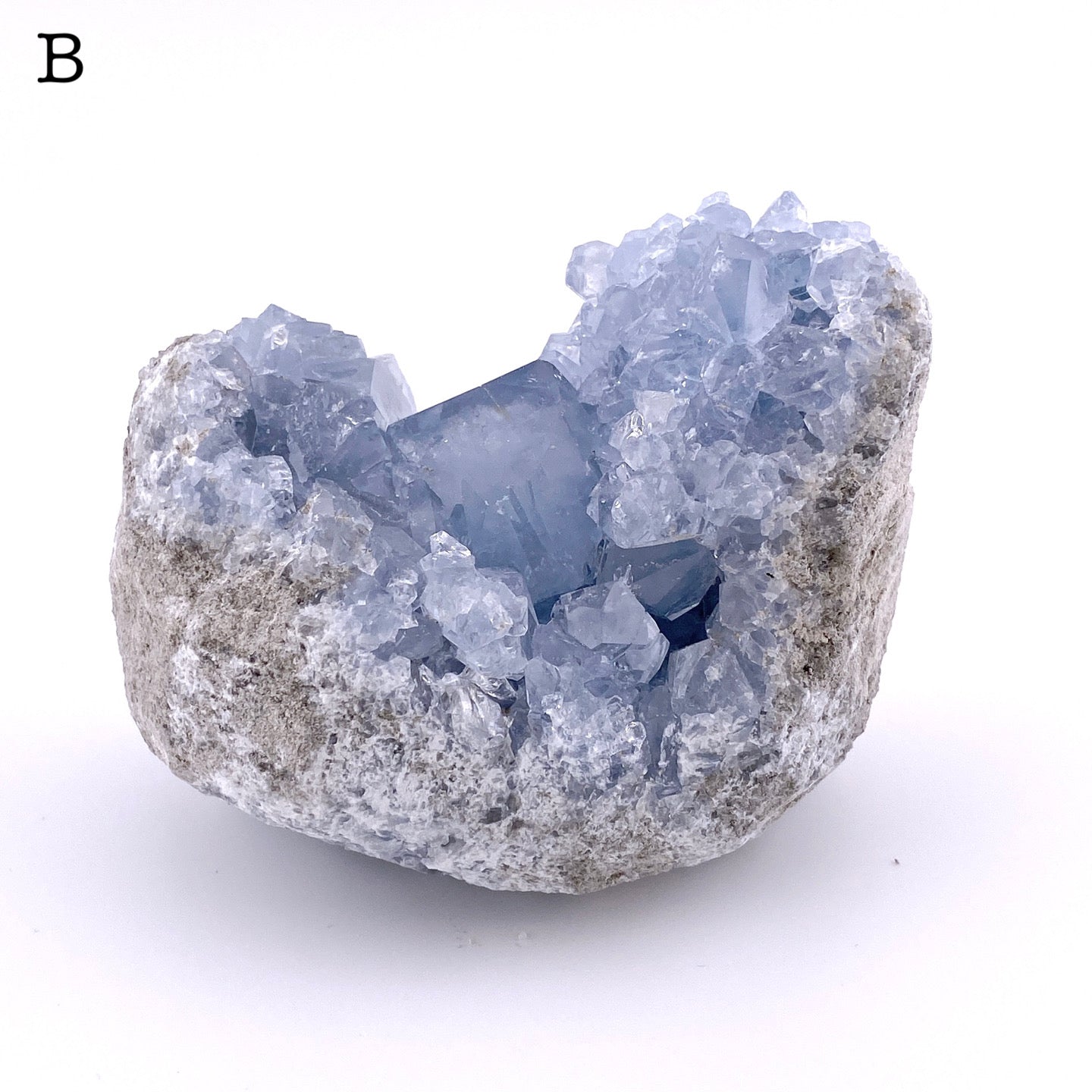 Celestite cluster③【ST003A】【ST003B】【ST003C】【ST003D】【ST003E】