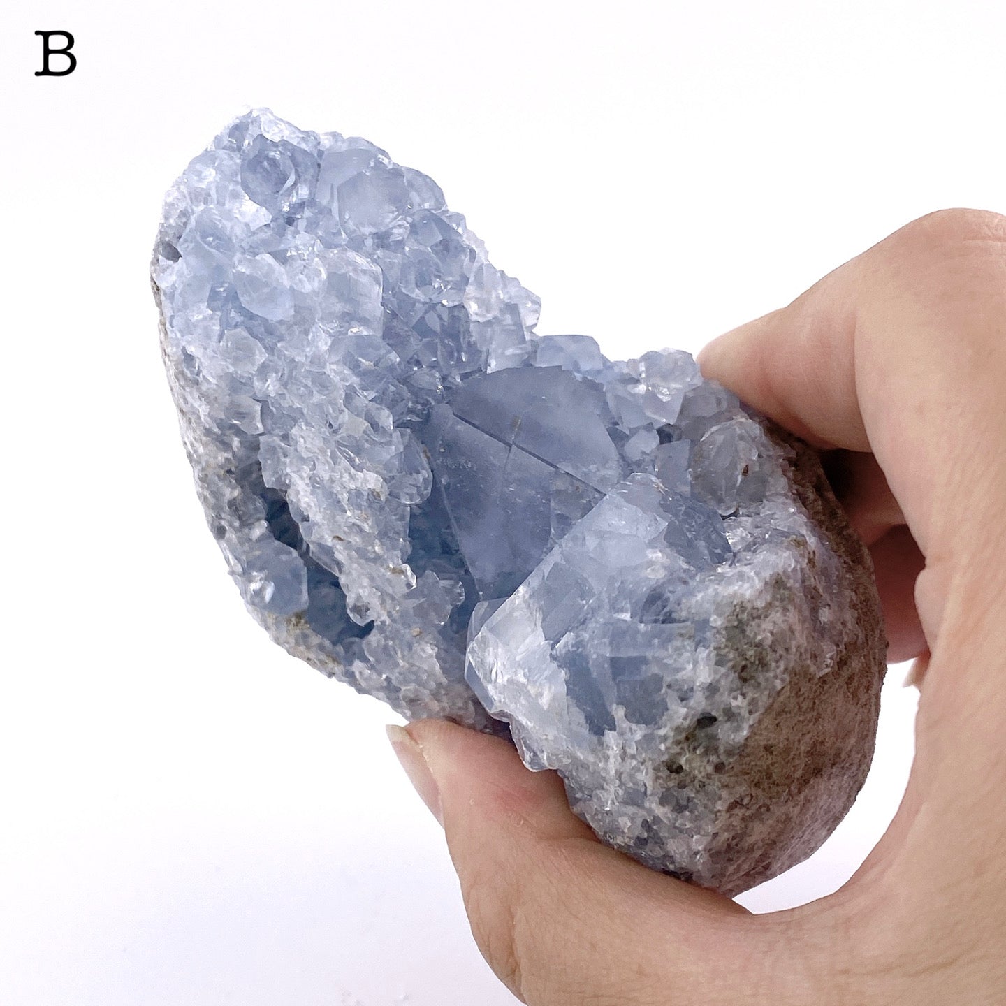 Celestite cluster③【ST003A】【ST003B】【ST003C】【ST003D】【ST003E】