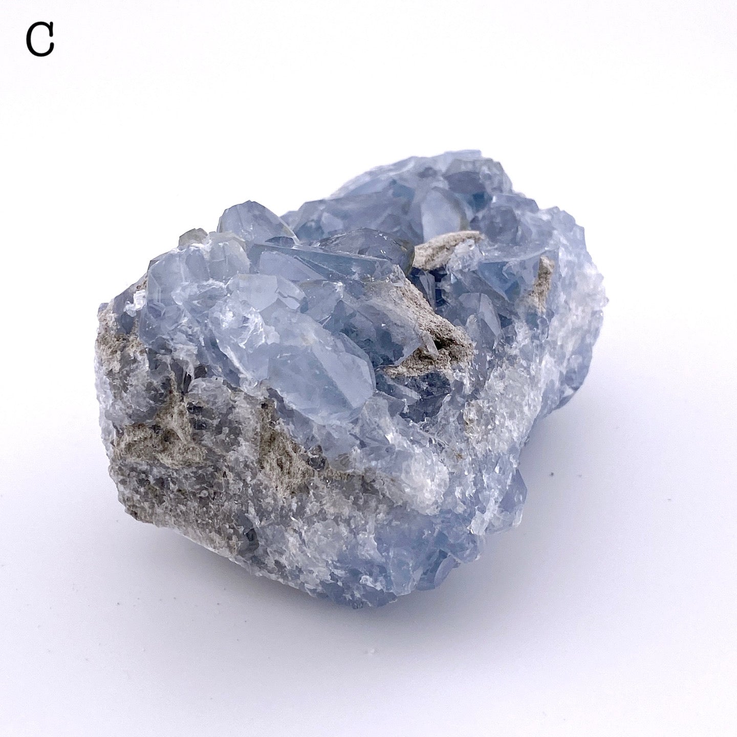 Celestite cluster③【ST003A】【ST003B】【ST003C】【ST003D】【ST003E】