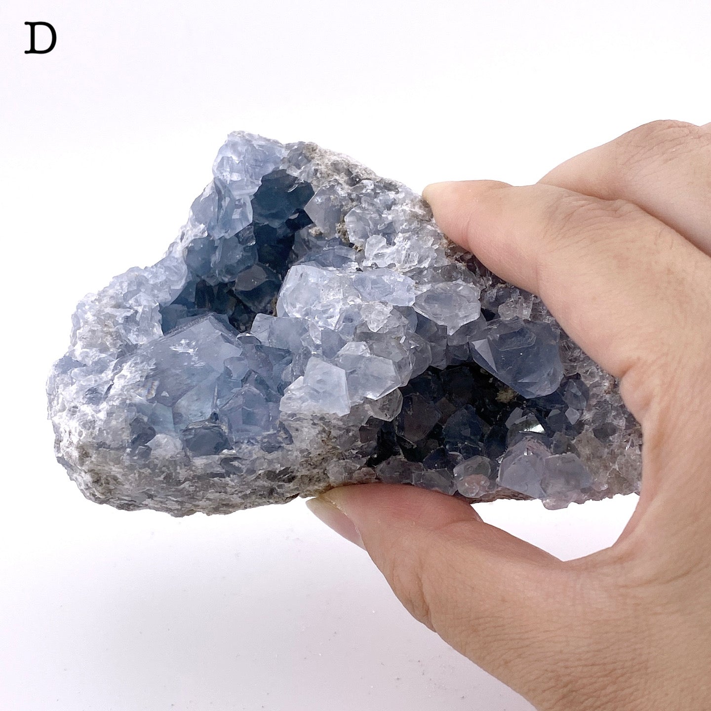 Celestite cluster③【ST003A】【ST003B】【ST003C】【ST003D】【ST003E】