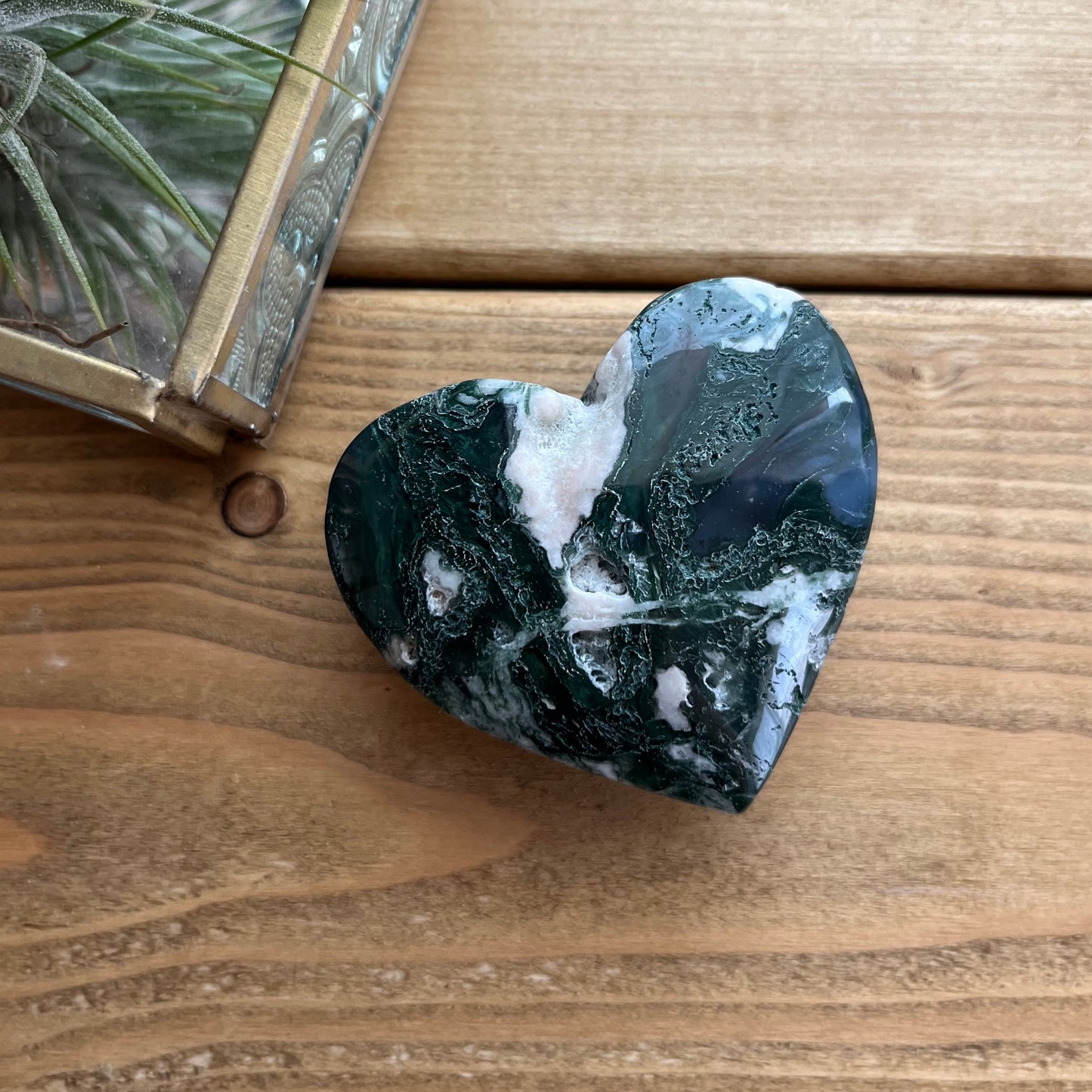 Mos agate heart 【SP011】