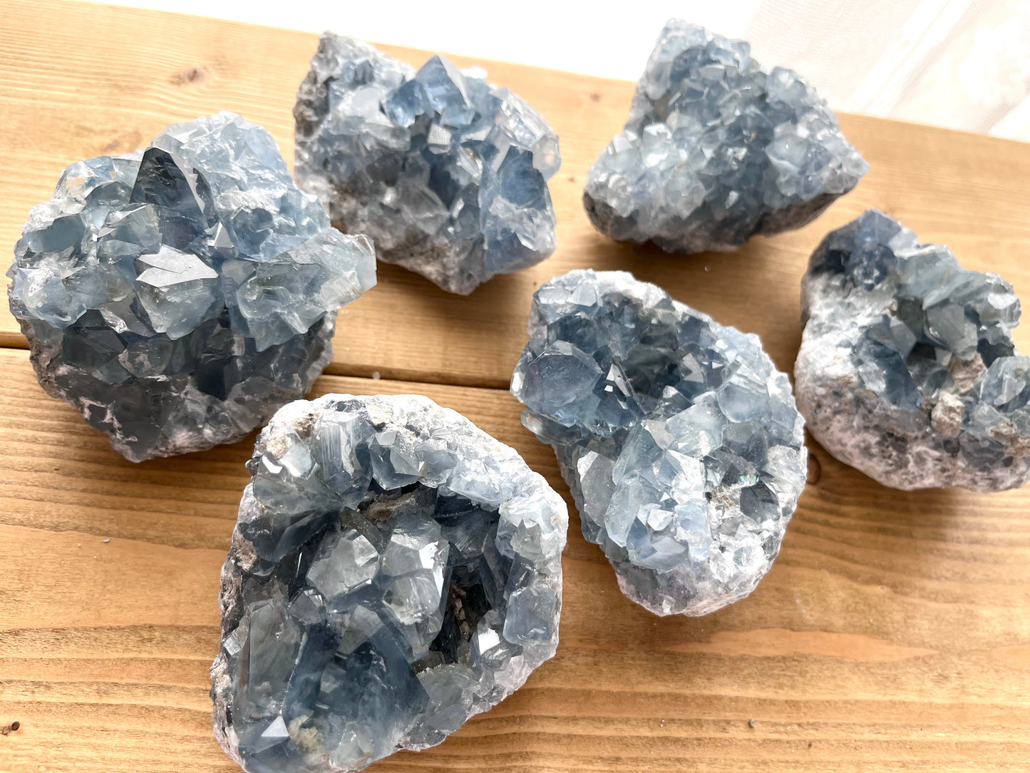 Celestite cluster①【ST001A】【ST001B】【ST001C】【ST001D】【ST001E】【ST001F】