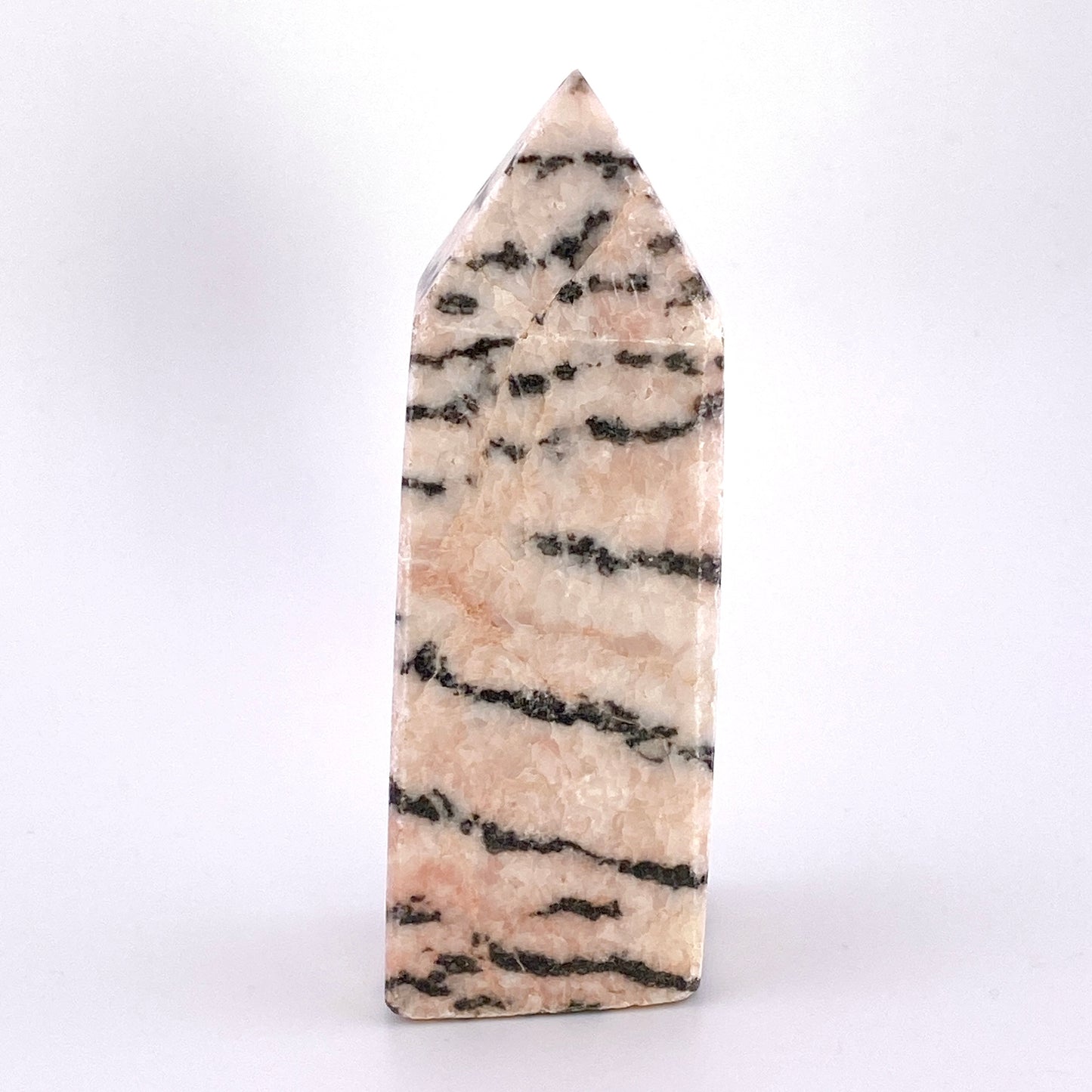 Pink zebra jasper point【SP015】