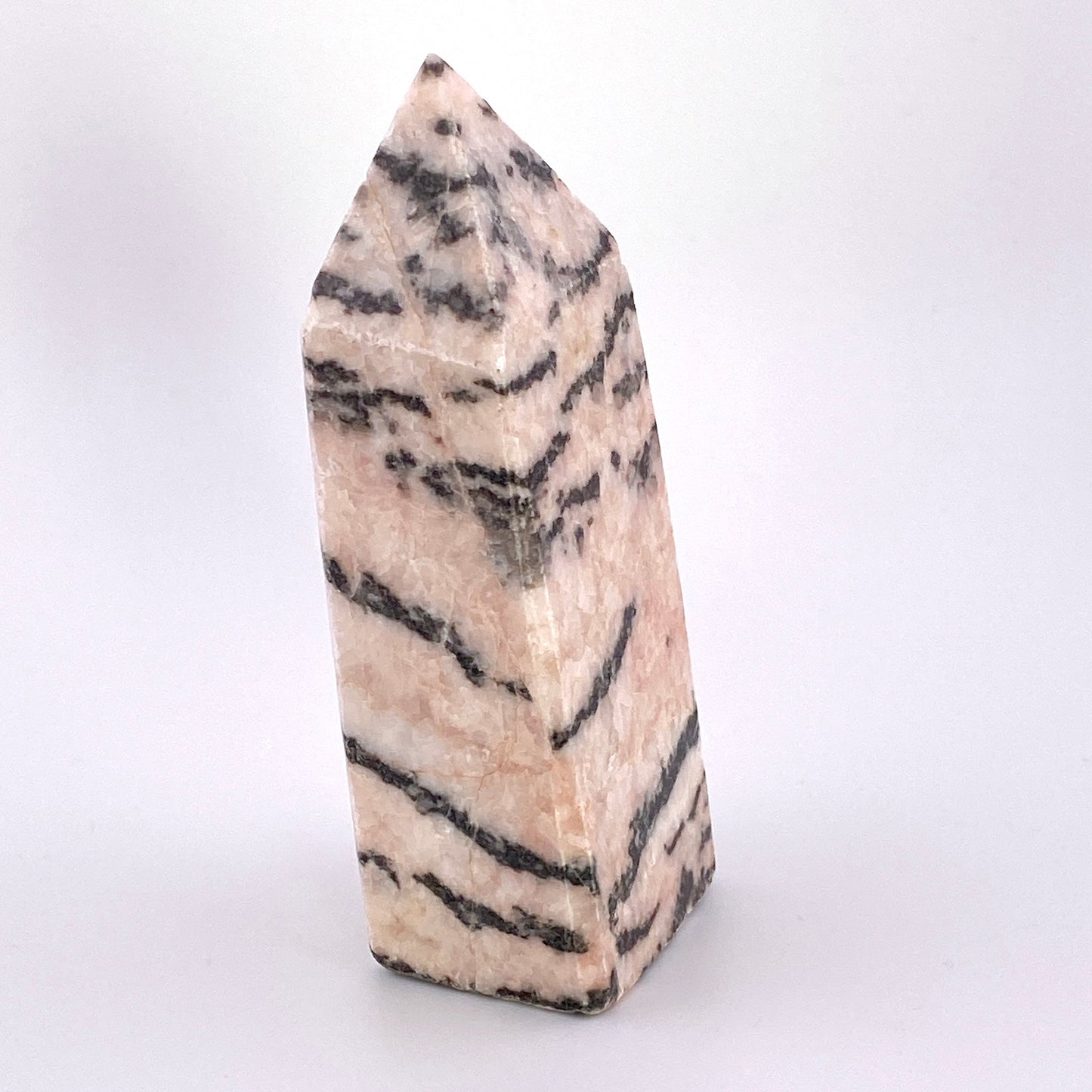 Pink zebra jasper point【SP015】