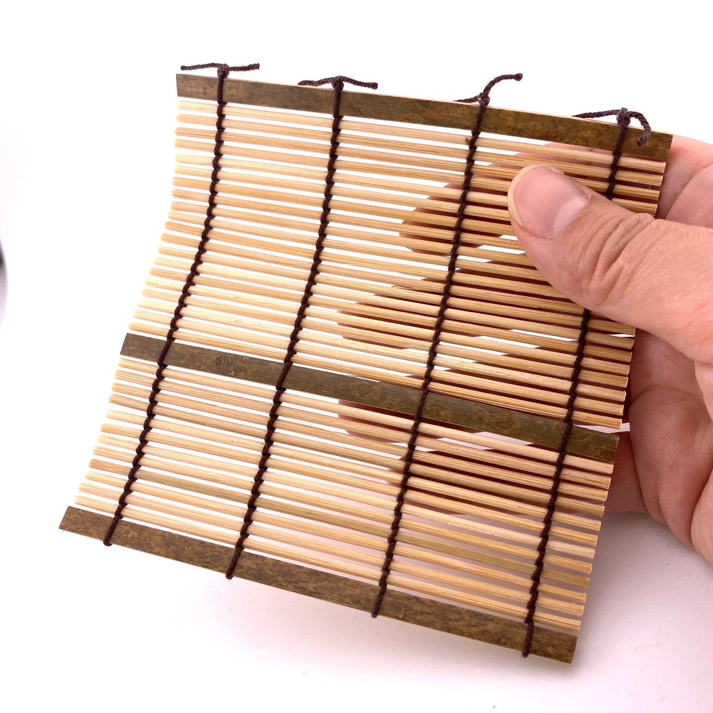 Celestite cluster egg bamboo coaster set【ST004B】