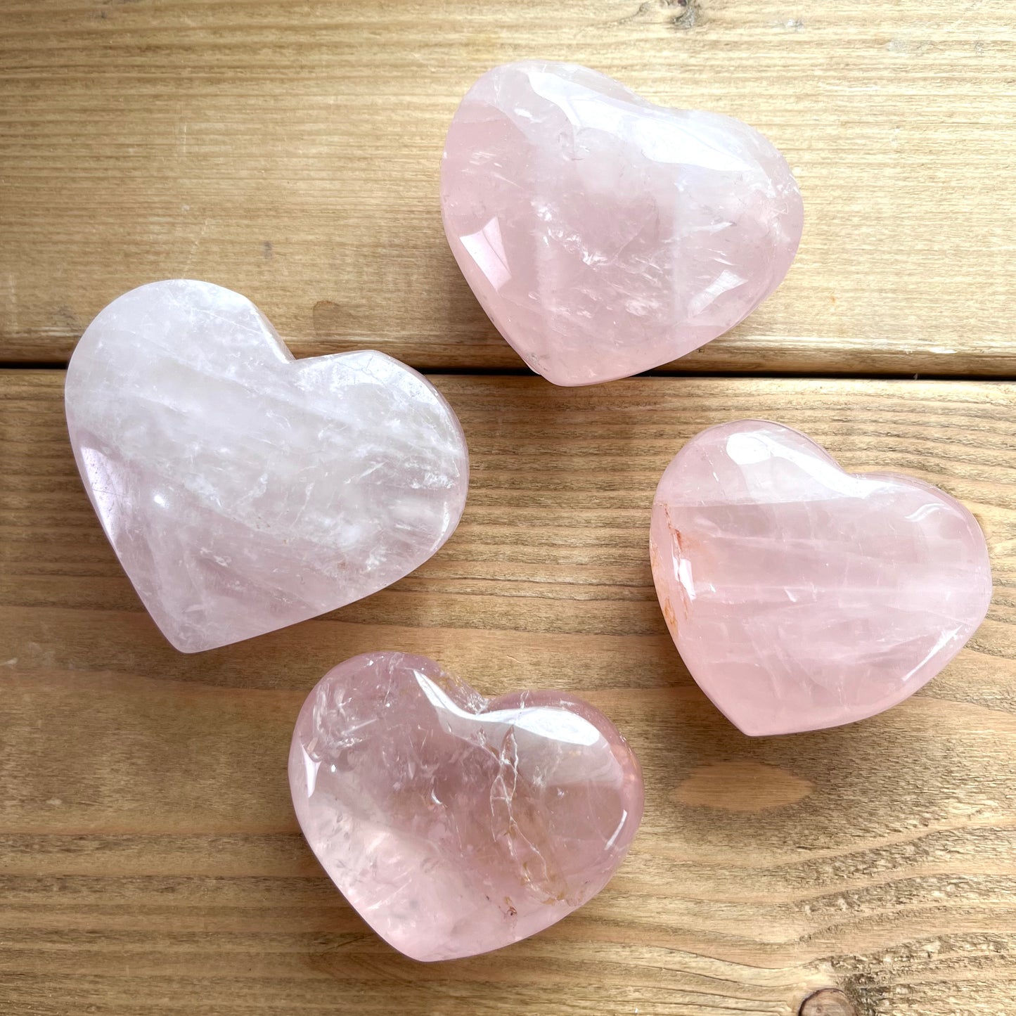 Rose quartz heart【RO002A~D】