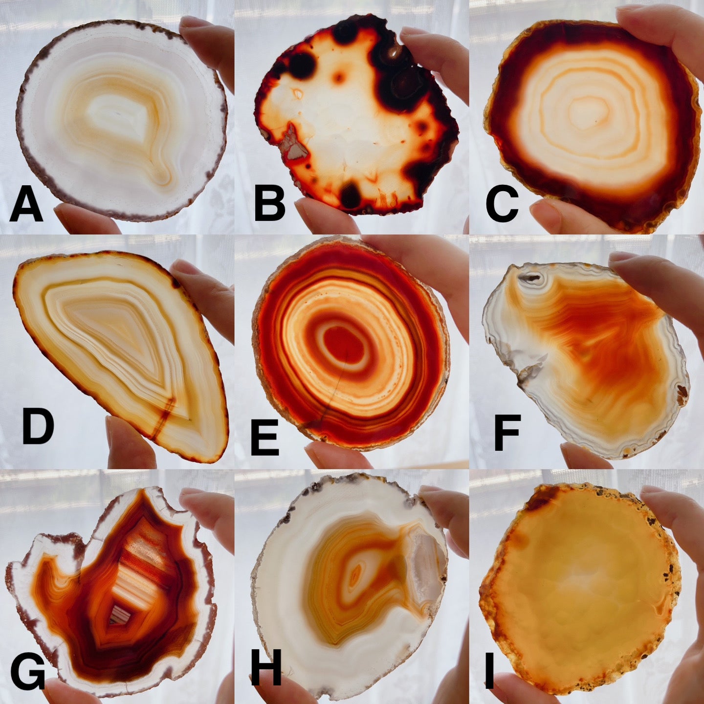 ☆Wednesday Special☆ Natural Agate plate 3【PL014A~I】