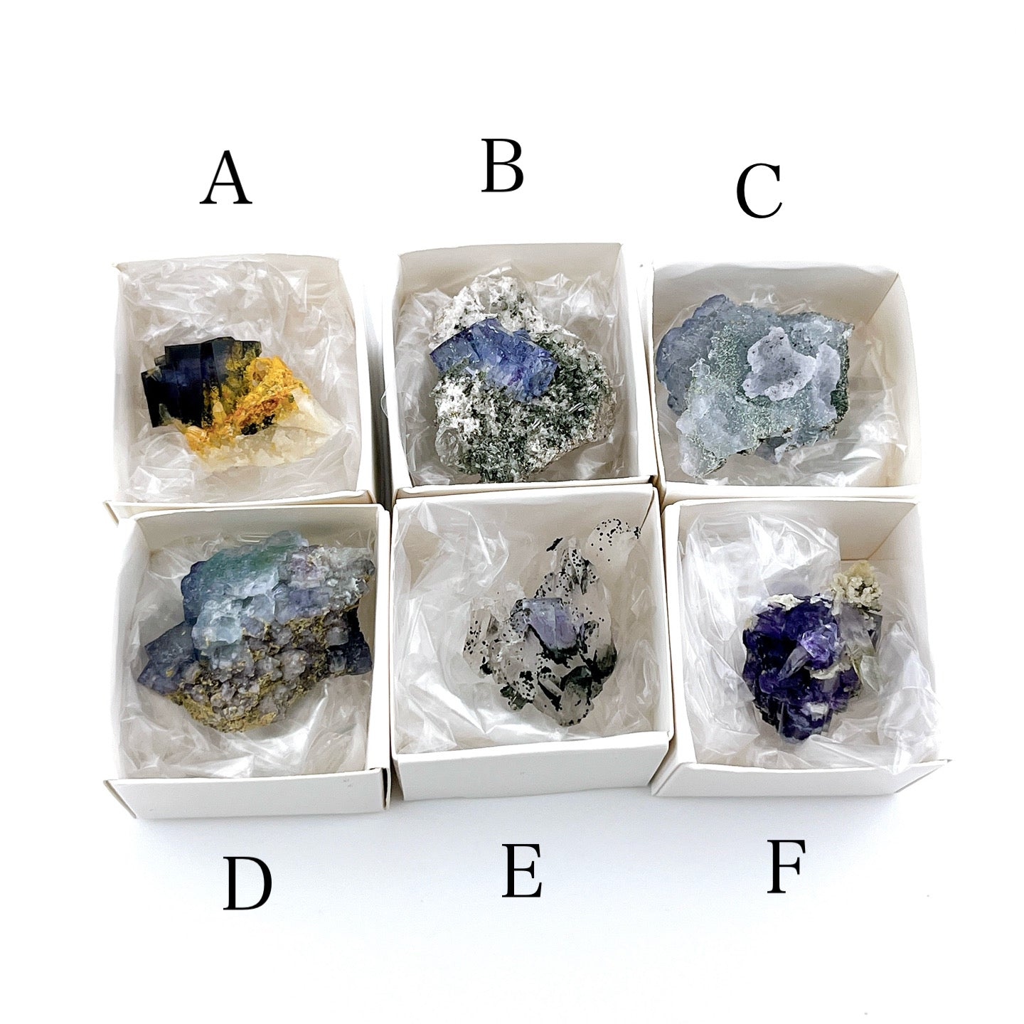 Yaogangxian Fluorite (4000)【FO014A~F】