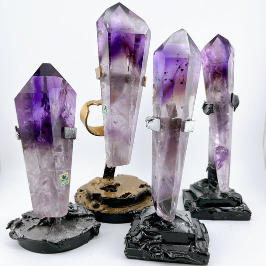 Phantom Amethys point with stand (20000~22000)【AM023A~D】