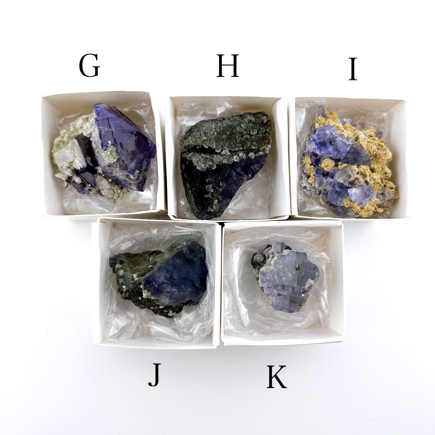 Yaogangxian Fluorite (5000)【FO015G~K】