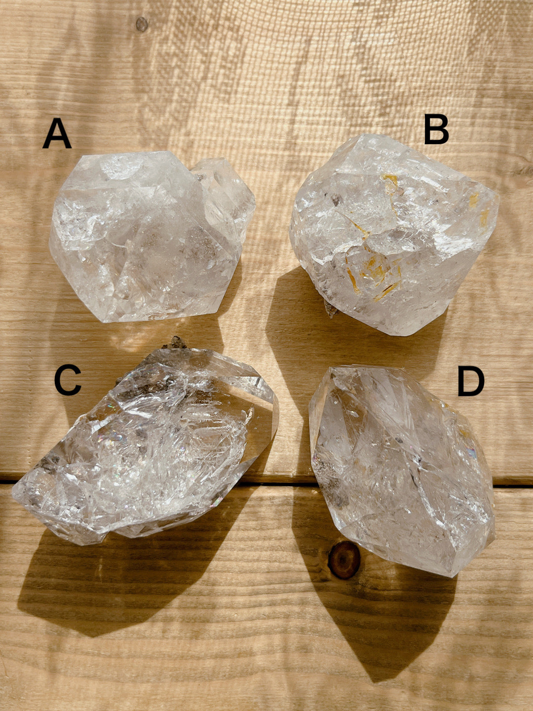 Herkimer diamond crystal (64000)【HD003A~D】