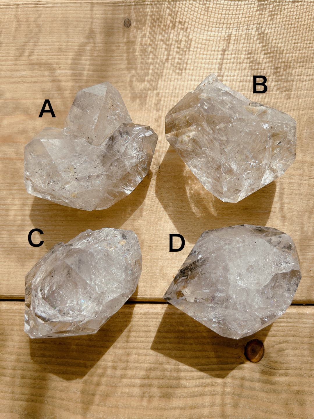 Herkimer diamond crystal (52000)【HD001A~D】
