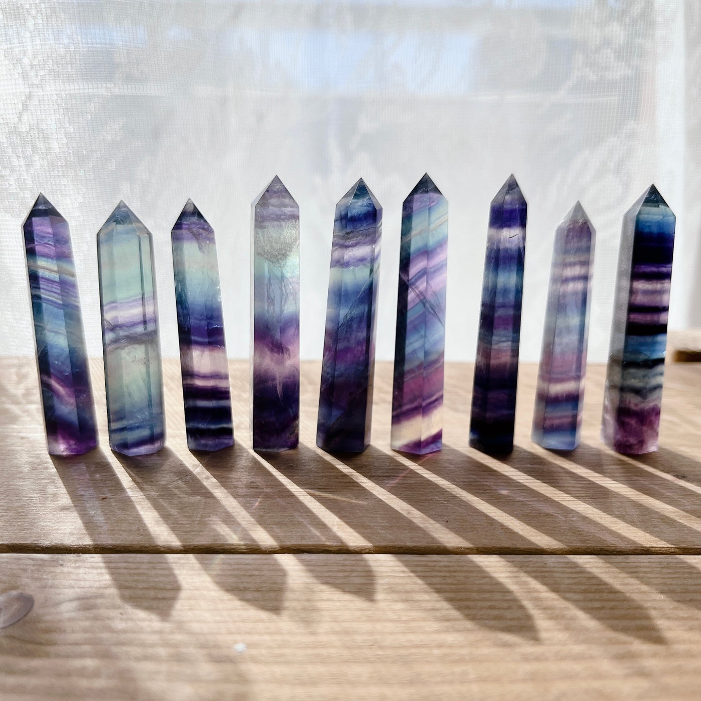 10/18出品分 Fluorite point【FO011A~I】