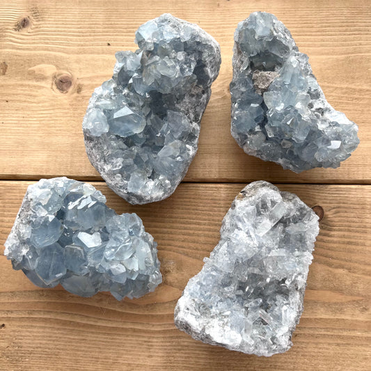 Celestite cluster②【ST002A】【ST002B】【ST002C】【ST002D】