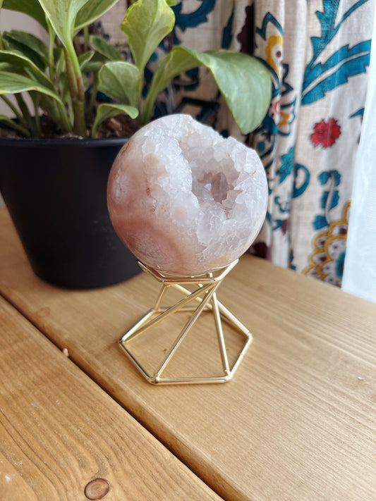 Pink amethyst sphere【PK014】