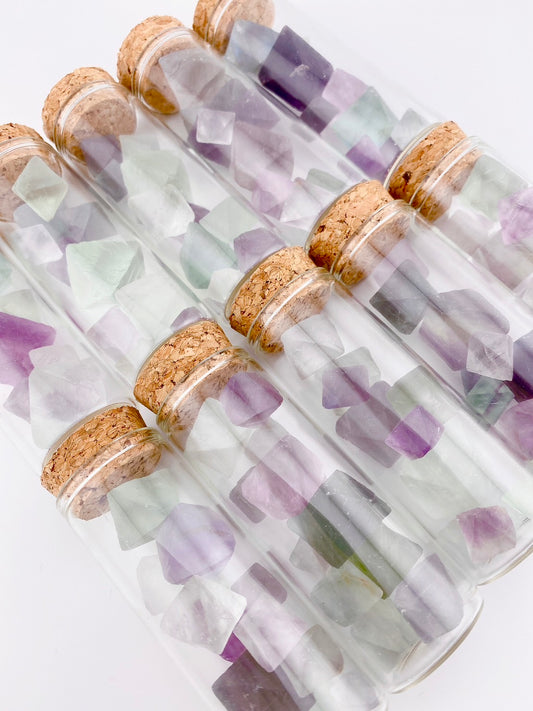 Fluorite Octahedrons Bottle B【FO008B】★ランダム発送