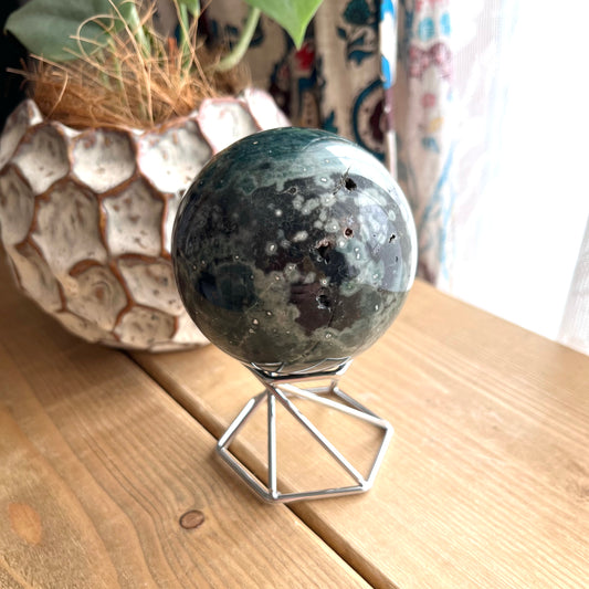 Ocean jasper sphere【JP001D】