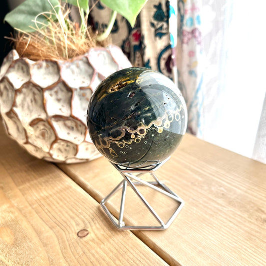 Ocean jasper sphere【JP001F】