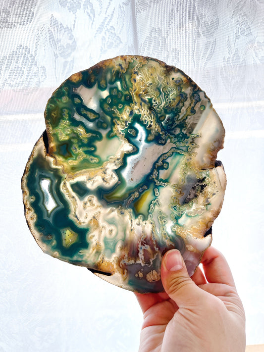 Agate excellent big plate【PL012A】