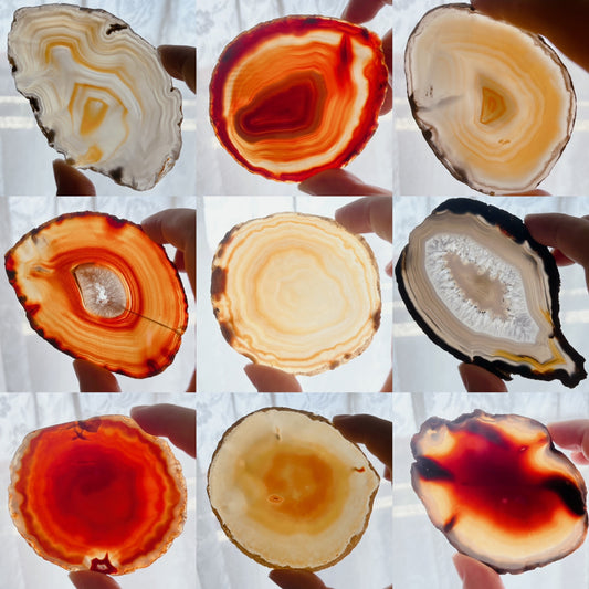 ☆Wednesday Special☆ Natural Agate plate 2【PL013A~I】