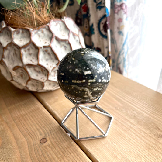 Ocean jasper sphere【JP001G】
