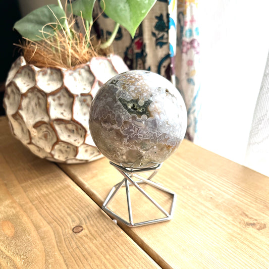 Ocean jasper sphere【JP001E】