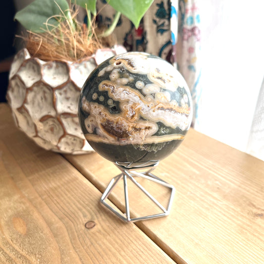 Ocean jasper sphere【JP001B】
