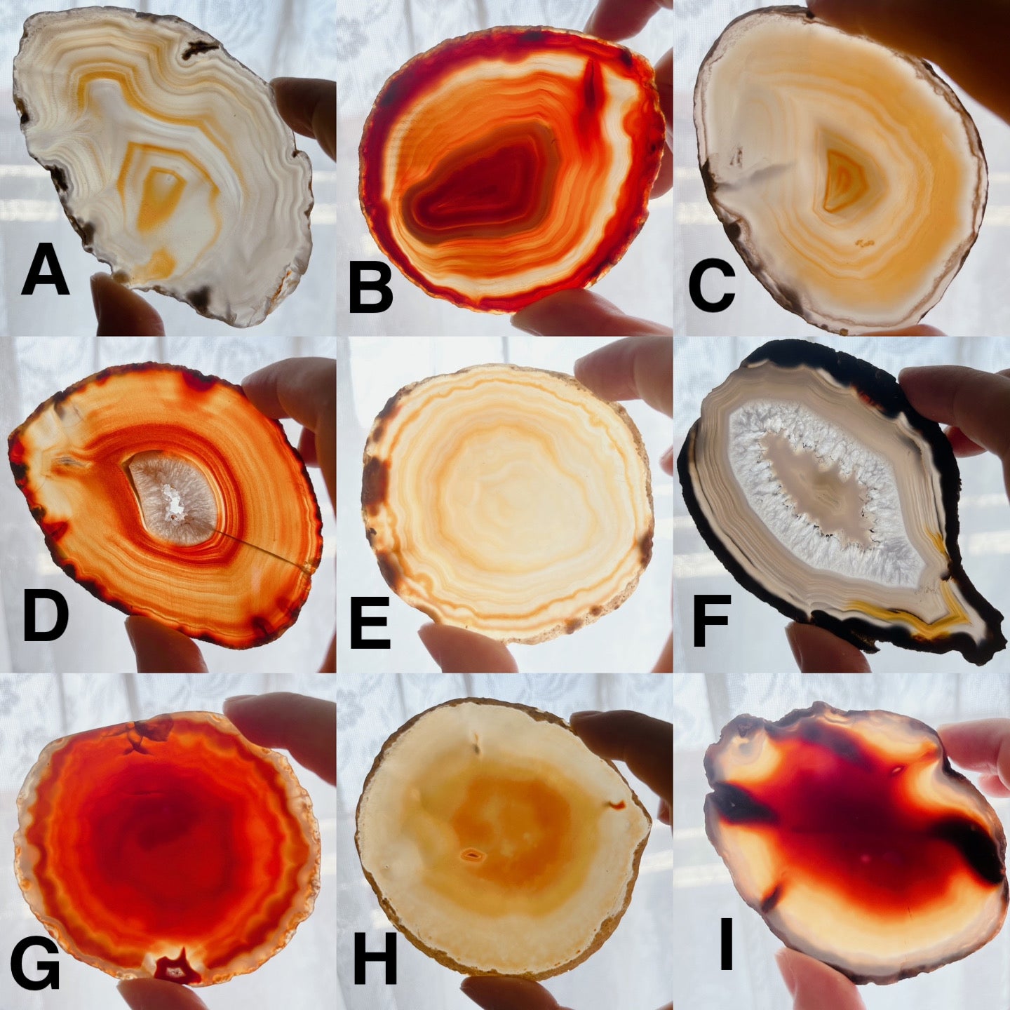 ☆Wednesday Special☆ Natural Agate plate 2【PL013A~I】